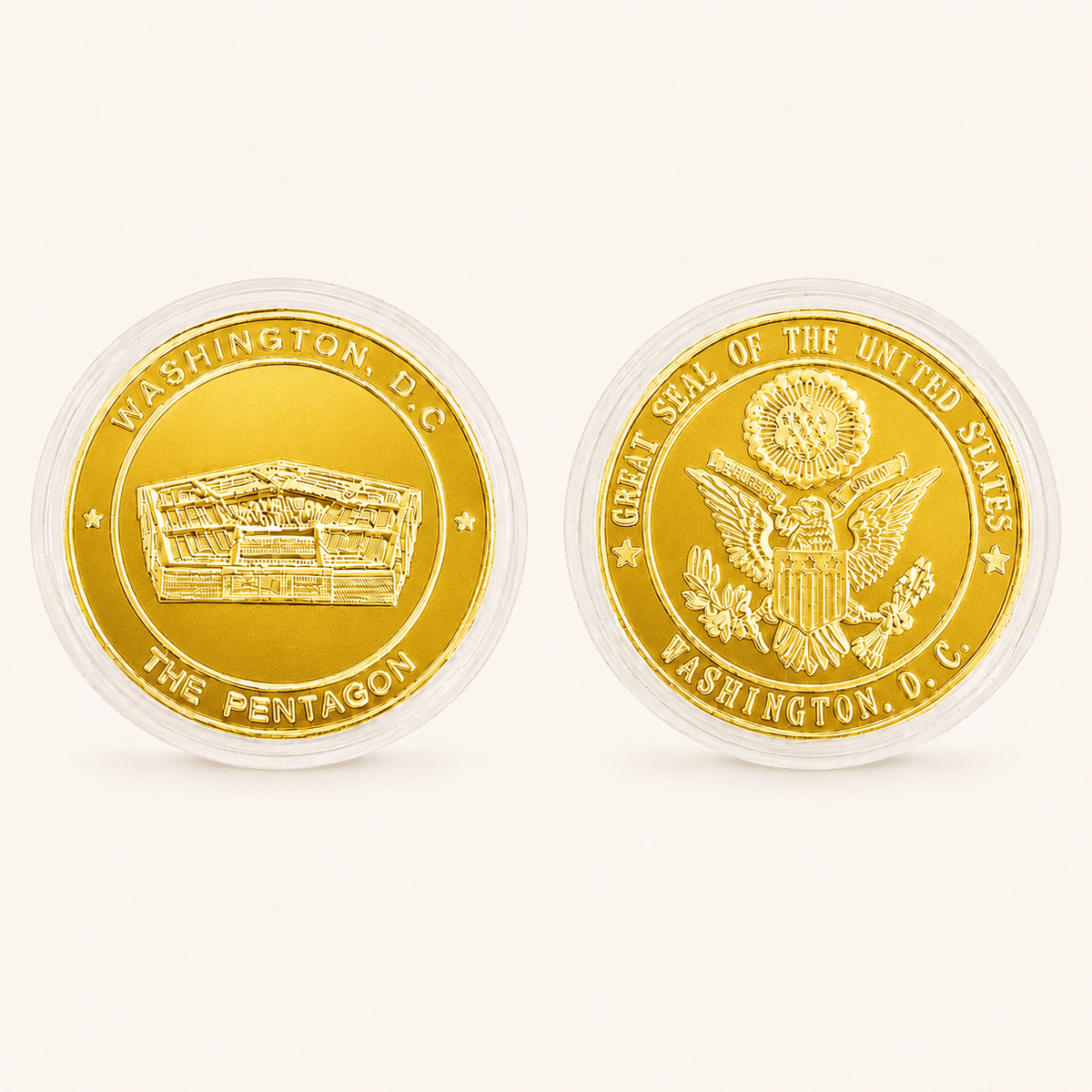 Pentagon Collectible Gold Coin