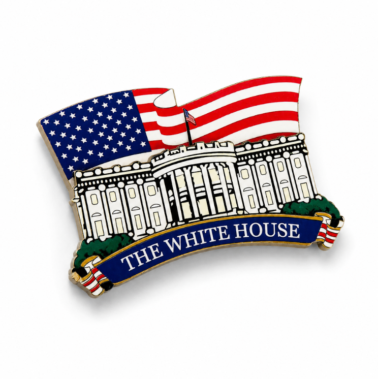 The White House Wood Magnet