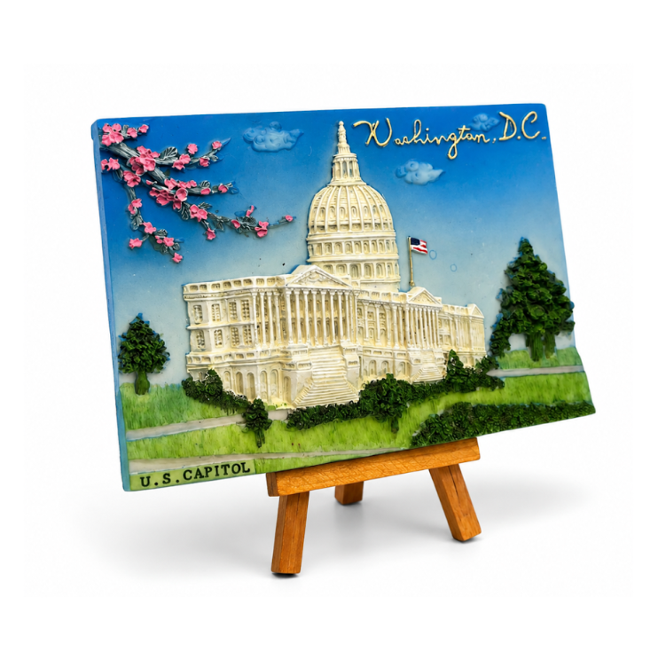 U.S. Capitol Easel Display Plaque