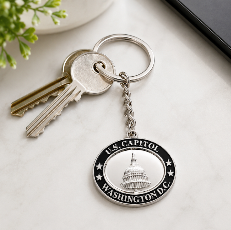 U.S. Capitol Oval Washington DC Keychain
