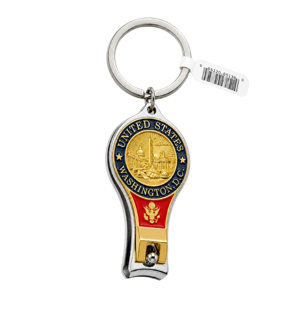 Washington DC Panorama Nail Clipper Keychain