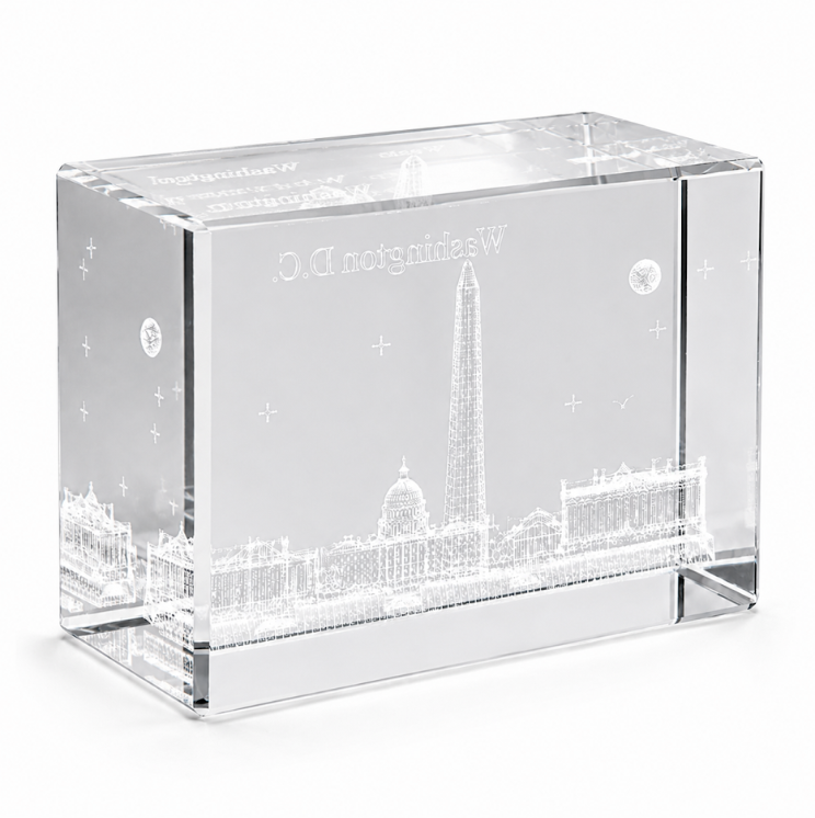 Clear 3 Building Rectangle Washington DC Crystal