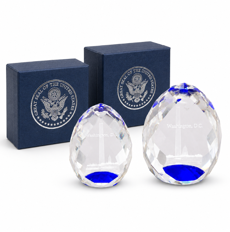 Washington DC Faceted Oval Crystal