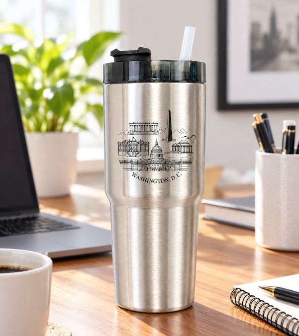 Washington DC Panorama Stainless Steel Tumbler