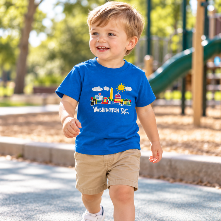 Kids Washington DC Landmarks T-Shirt
