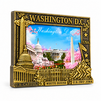 Washington DC Black & Gold Picture Frame