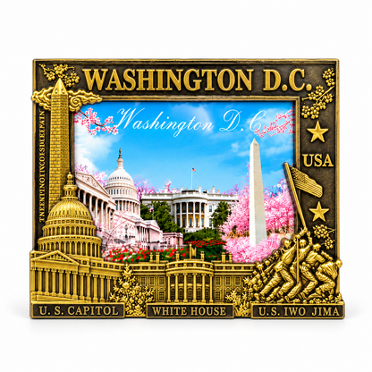 Washington DC Black & Gold Picture Frame