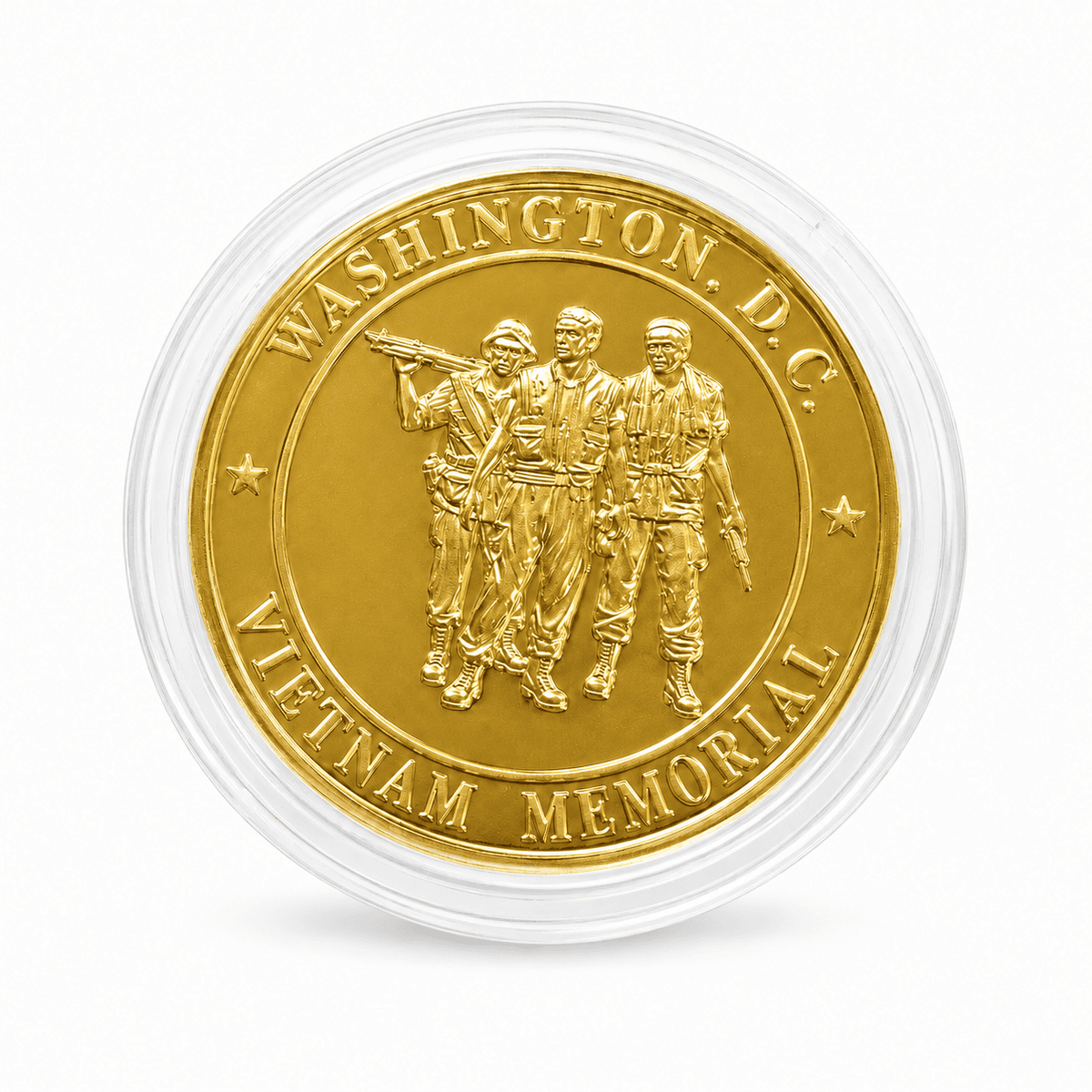 Vietnam Memorial Collectible Gold Coin