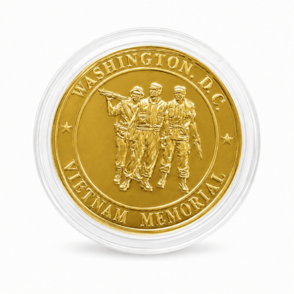 Vietnam Memorial Collectible Gold Coin