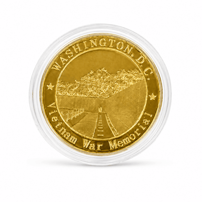 Vietnam Memorial Collectible Gold Coin