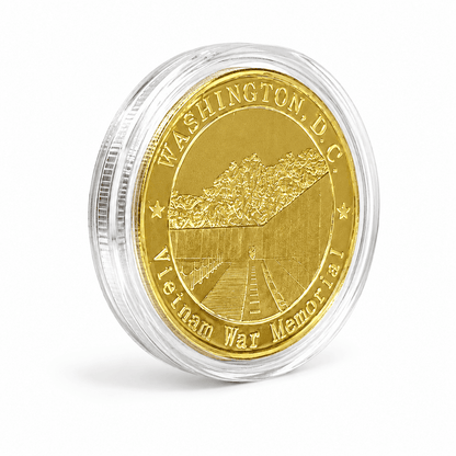 Vietnam Memorial Collectible Gold Coin