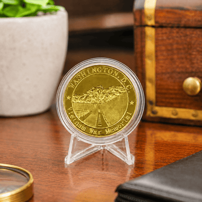 Vietnam Memorial Collectible Gold Coin