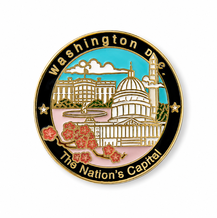 Panorama Cherry Blossom Lapel Pin