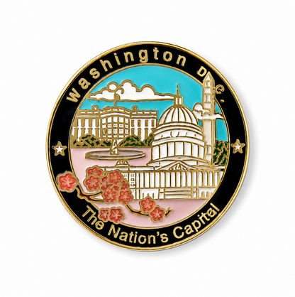 Panorama Cherry Blossom Lapel Pin