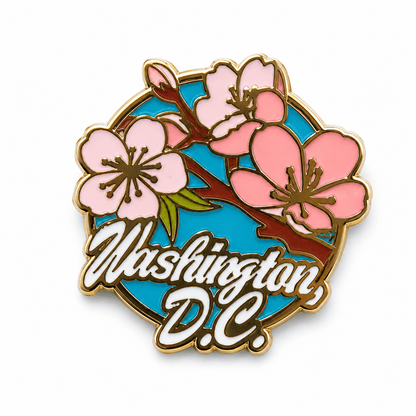 Washington DC Cherry Blossom Lapel Pin