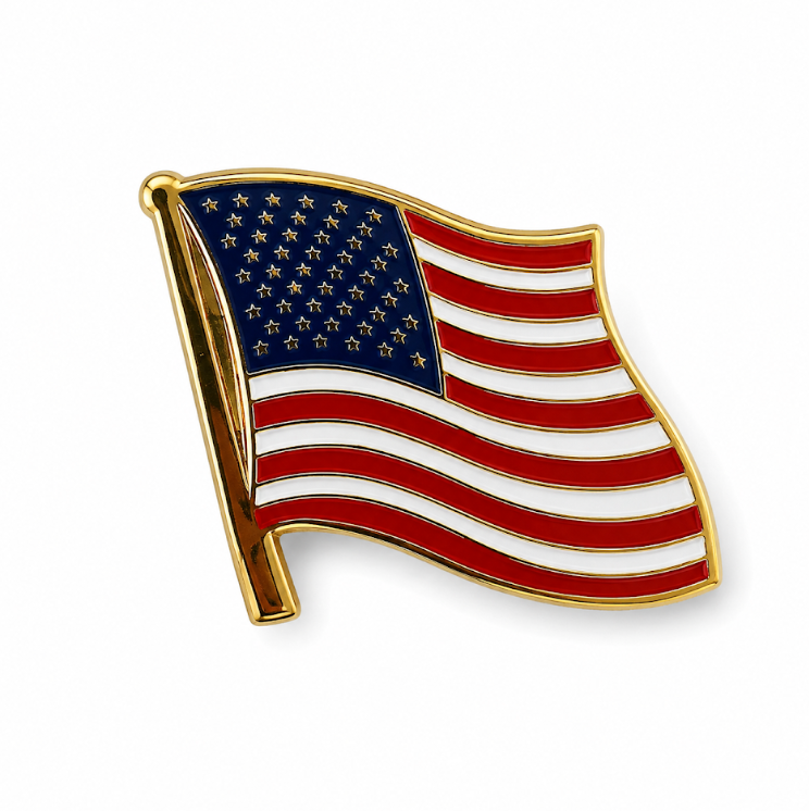 Medium Flag Lapel Pin