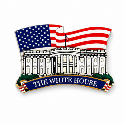 The White House Wood Magnet