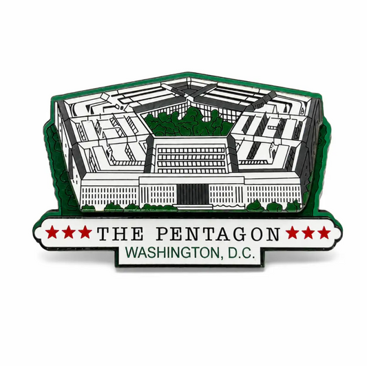 The Pentagon Wood Magnet