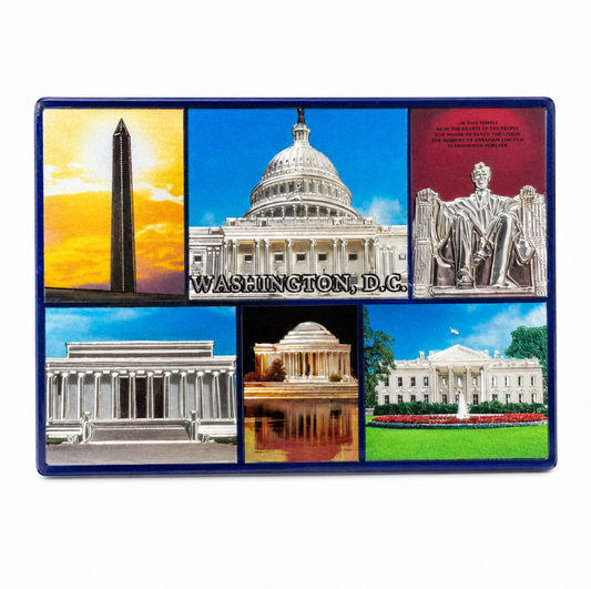 Washington DC Landmarks Shiny Fridge Magnet