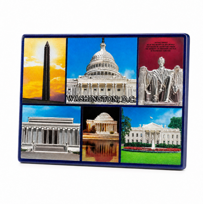 Washington DC Landmarks Shiny Fridge Magnet