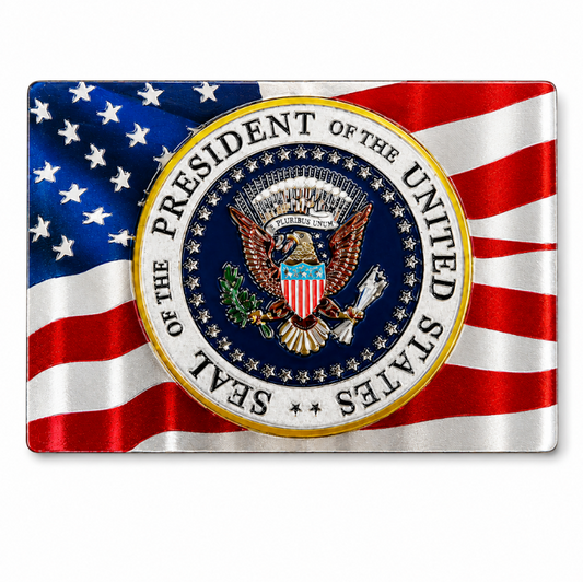 Presidential Seal Flag Shiny Fridge Magnet