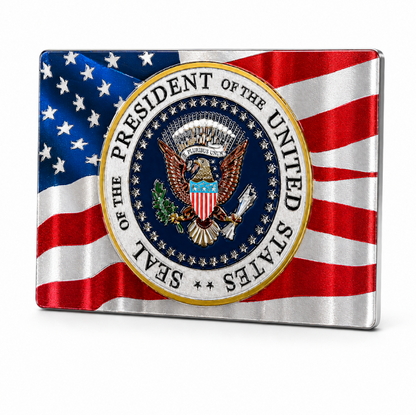 Presidential Seal Flag Shiny Fridge Magnet
