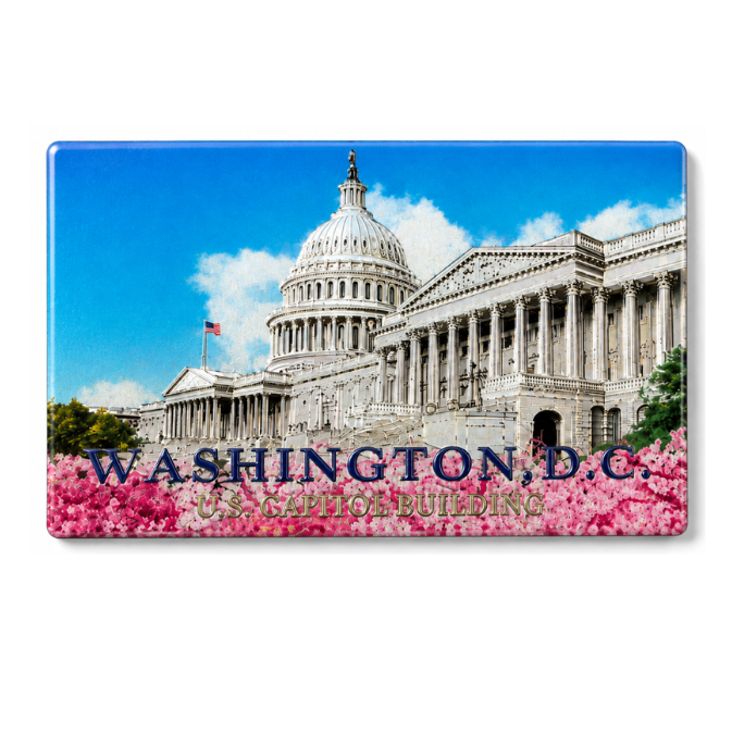 The Capitol Building Shiny Fridge Magnet
