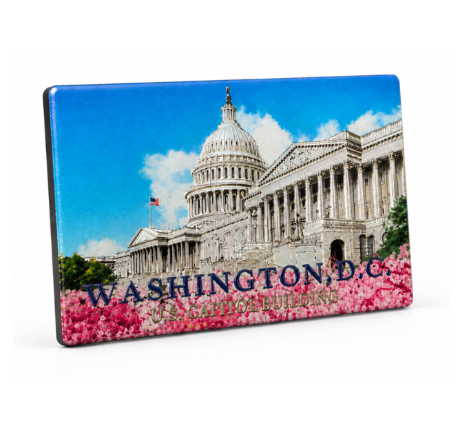The Capitol Building Shiny Fridge Magnet