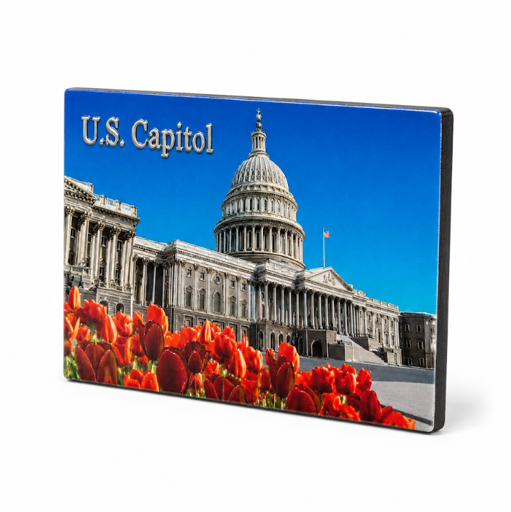 The Capitol Shiny Fridge Magnet