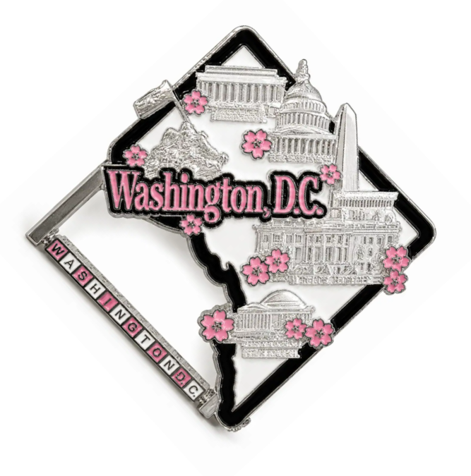 DC Map Metal Magnet