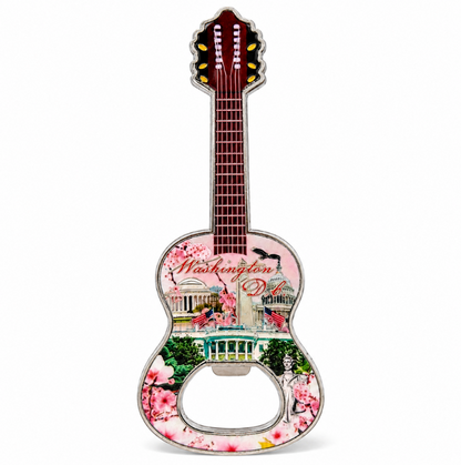 Cherry Blossom DC Panorama Guitar Shiny Magnet