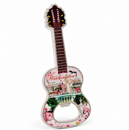 Cherry Blossom DC Panorama Guitar Shiny Magnet