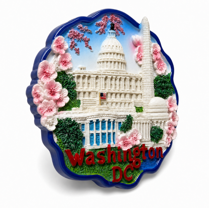 DC Cherry Blossom Landmarks Ceramic Magnet