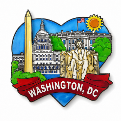 Washington DC Heart Landmarks Magnet