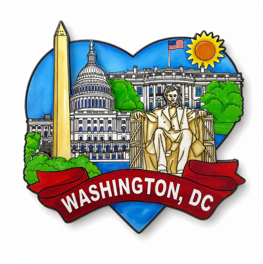 Washington DC Heart Landmarks Magnet