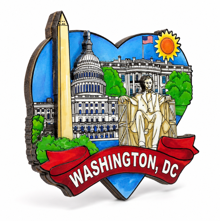 Washington DC Heart Landmarks Magnet
