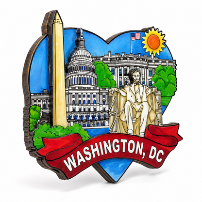 Washington DC Heart Landmarks Magnet