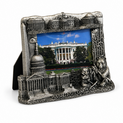 Washington DC Landmark Silver Picture Frame