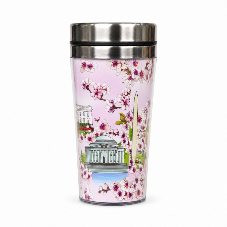 Washington DC Cherry Blossom Car Mug