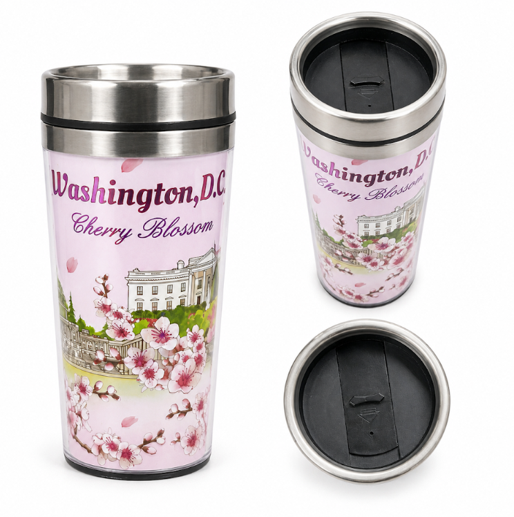Washington DC Cherry Blossom Car Mug