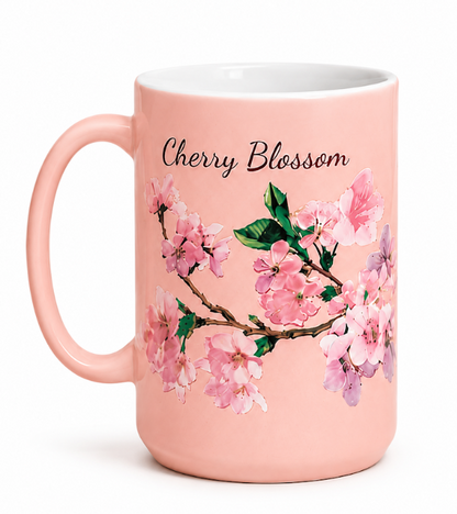 Pink Cherry Blossom Tall Mug