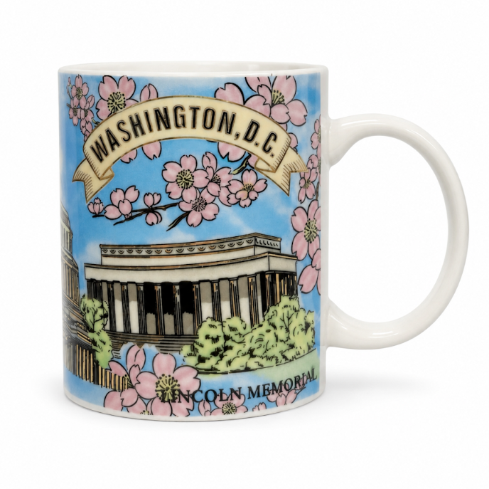 Washington DC Cherry Blossom Landmark Mug