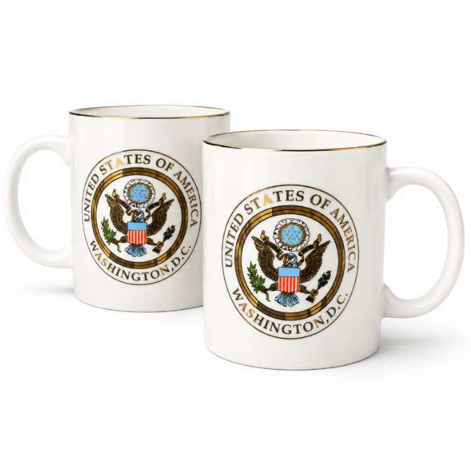 White Great Seal Coffee Mug