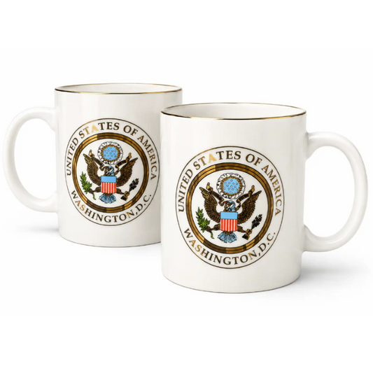 White Great Seal Coffee Mug