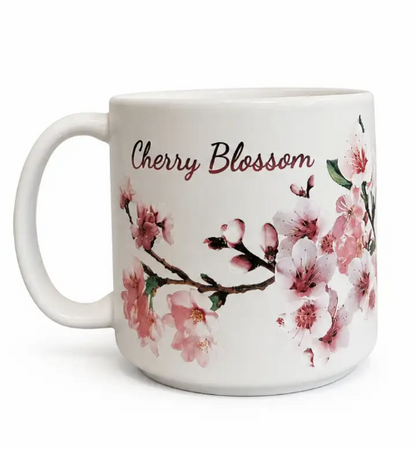 White Cherry Blossom Washington DC Mug