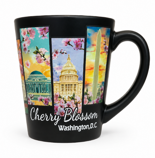 Black Cherry Blossom Washington DC Mug