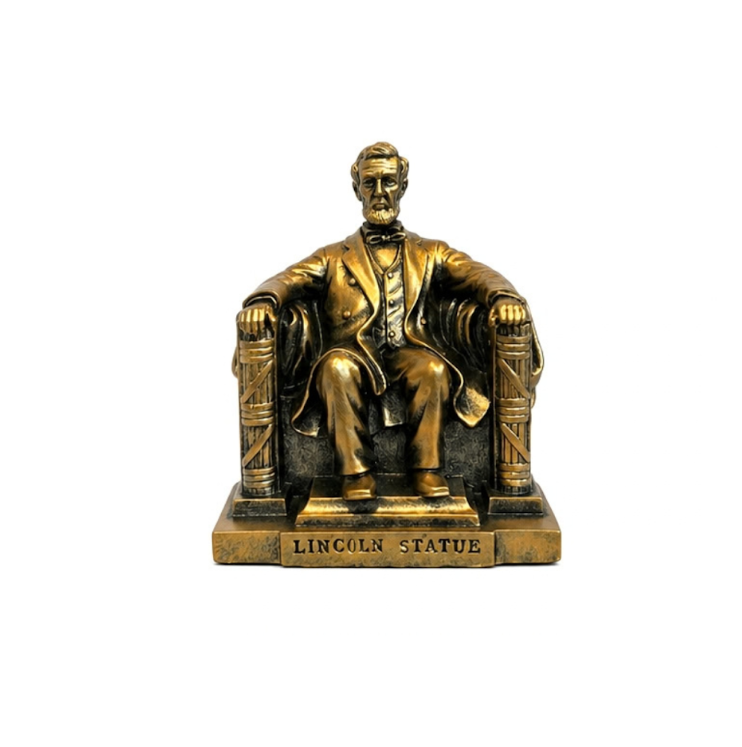 Small Bronze Lincoln Statue