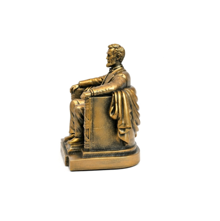 Small Bronze Lincoln Statue