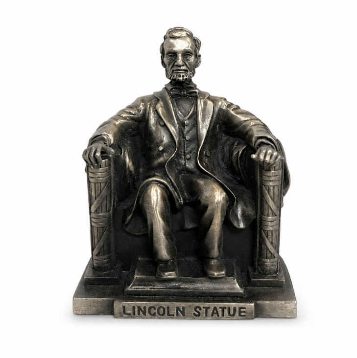 Small Silver Lincoln Statue