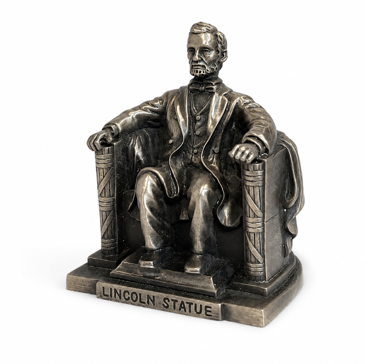 Small Silver Lincoln Statue